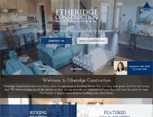 Tablet Screenshot of etheridgeconstruction.com